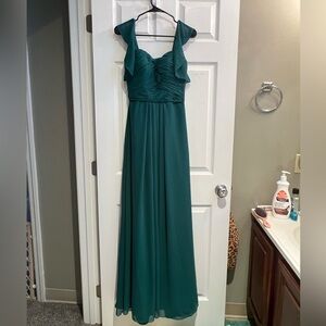 NWT/ UNALTERED Pine Green Bridesmaid or Prom Dress